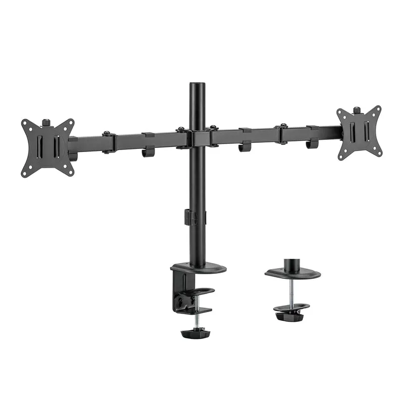 Maclean bordsfäste för 2 bildskärmar, VESA 75x75 och 100x100, 17-32", 2x 9kg, MC-754N