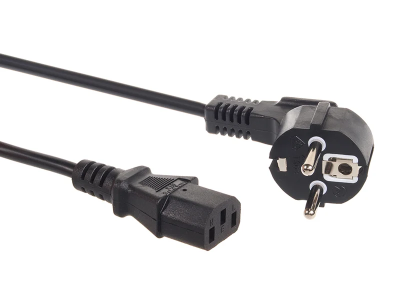 Strömkabel för CPU-kontakt Cee7 / 7 Schuko / C 13 längd 3m Maclean MCTV-692