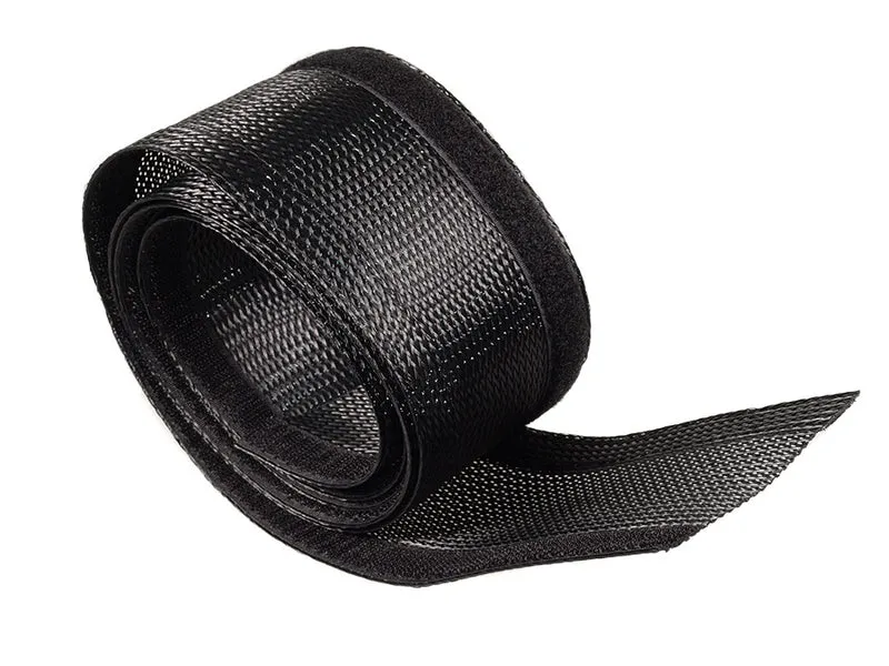 Maclean kabelfördelare, 85 mm, 1,8 m, svart, kardborre, MCTV-675 B