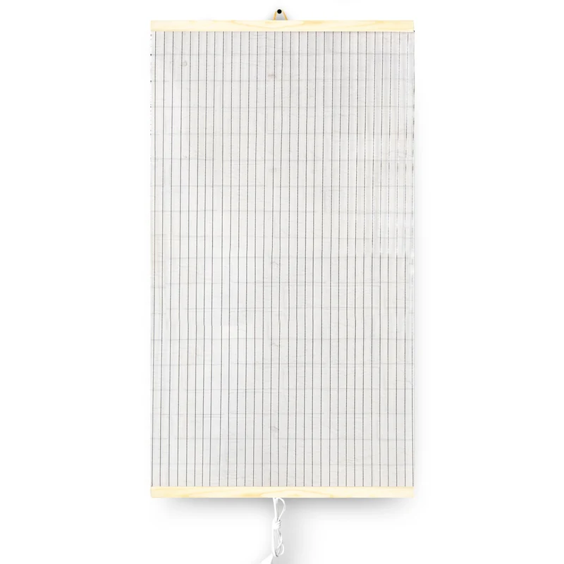 Infraröd värmare - flexibel värmepanel 430W TRIO design 14 transparent, mått 100x57cm med regulator