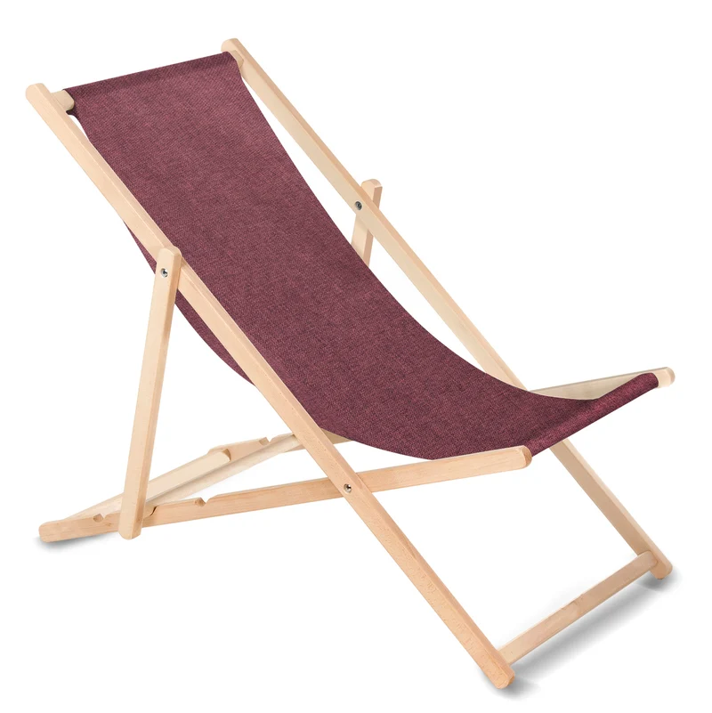 Classic Sun Lounger GreenBlue GB183M in Melange Wine Red