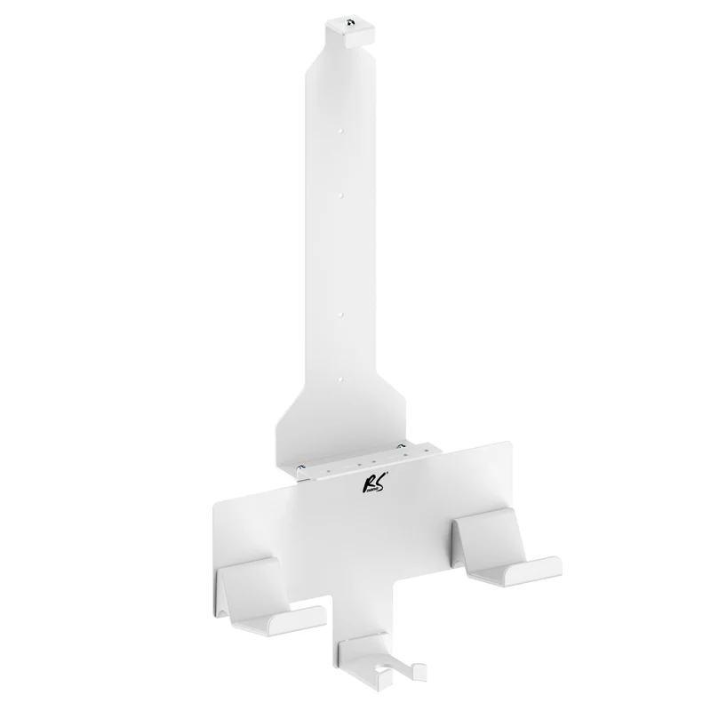 Väggmonterat stativ vitt för Playstation 5-konsol med pad-hållare, max 10 kg, NanoRS RS181