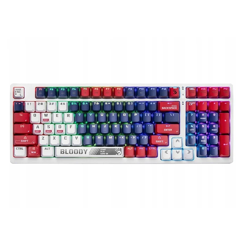 A4TECH BLOODY S98 USB Sports Navy Mekaniskt tangentbord (BLMS Red Plus Switches)