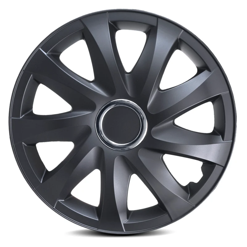 Universella navkapslar 14" NRM DRIFT svart matt 4 st