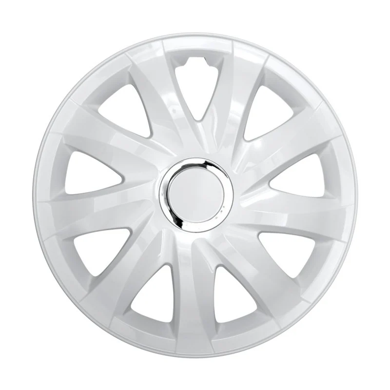 Universal navkapslar 16" NRM DRIFT vit lack press-on 4 st