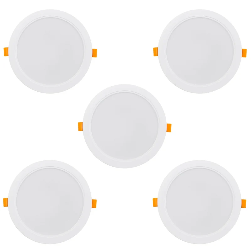 5x Maclean LED-takpanel, infälld SLIM, 18W, neutralvit 4000K, 170*26mm, 1900 lm, MCE372 R