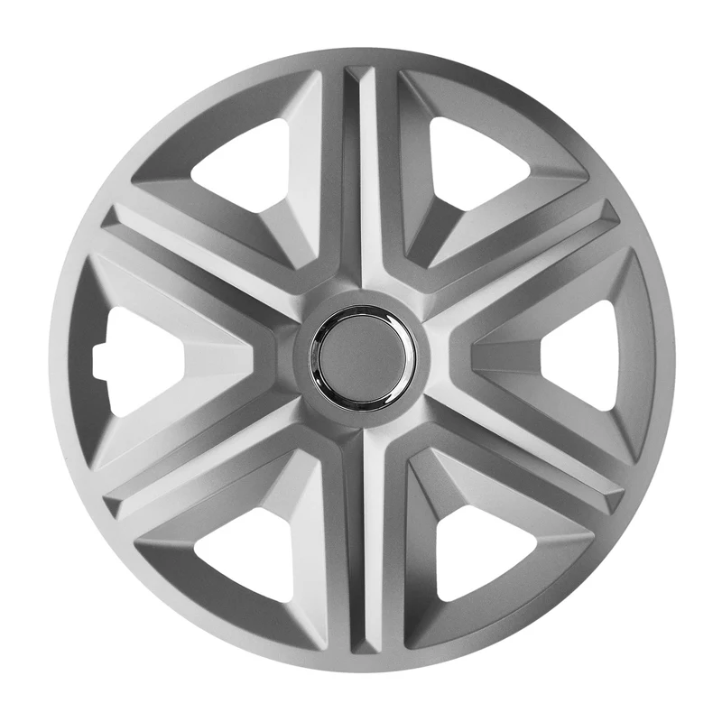NRM FAST Silver 16" Set med 4 navkapslar Hjulöverdrag 16" Silver Varnish