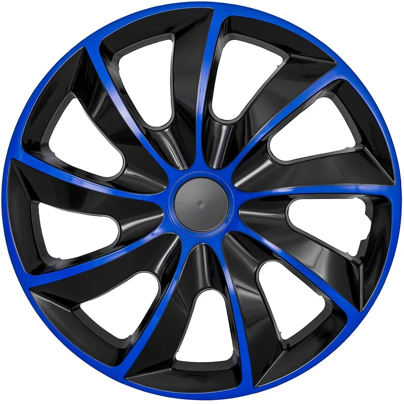 NRM QUAD BICOLOR BLUE BLACK navkapslar 14" set
