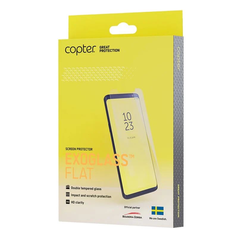 Copter Exoglass Screen Protector for iPhone 6/6s Plus, 7 Plus, 8 Plus