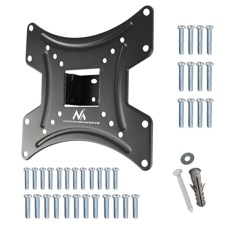 Maclean-fäste för TV eller bildskärm, max. VESA 200x200, 23-43", 30 kg, svart, MC-414