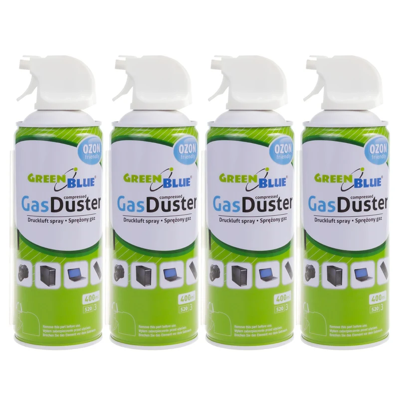 Tryckluft GreenBlue GB400 400ml pistolförstoftare - pistolspray, 4 st