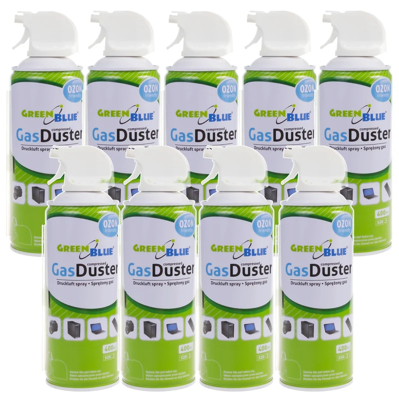 Tryckluft GreenBlue GB400 400ml pistolförstoftare - pistolspray, 9 st