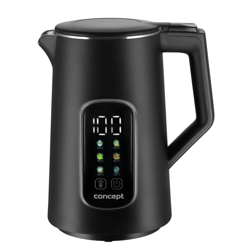 Concept vattenkokare, 1,7L, temperaturkontroll, LED-display, Cool touch-yta, vattennivåindikator, RK3385