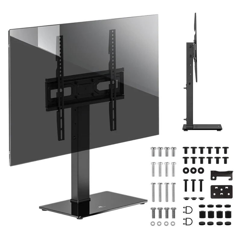 Universal TV-stativ Maclean, för RTV-skåp, stativ, max. 40kg, max. VESA 400x400, höjd- och vinkeljustering, för TV-apparater 32-65", MC-1240