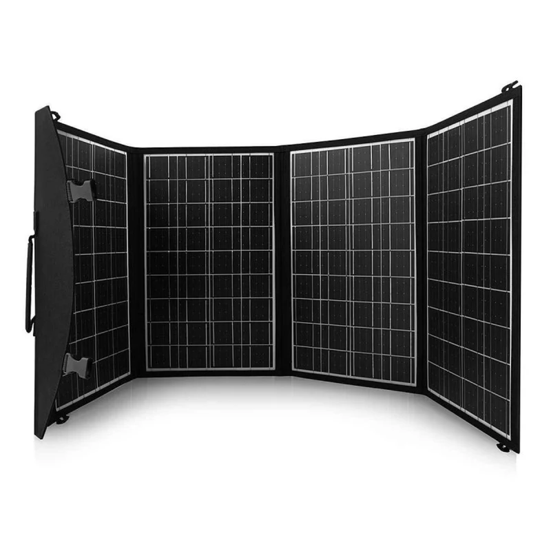 Solpanel, laddare, 60W, 2 USB-portar, svart och orange, A06