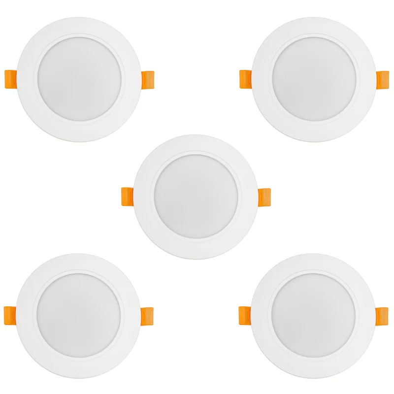 5x Maclean LED-takpanel, infälld SLIM, 9W, neutralvit 4000K, 120*26mm, 900lm, MCE371 R