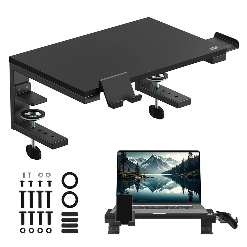 Laptop-/monitorställ Ergo Office, maxbelastning 20 kg, för diag. 13-32", svart, ER-303 B