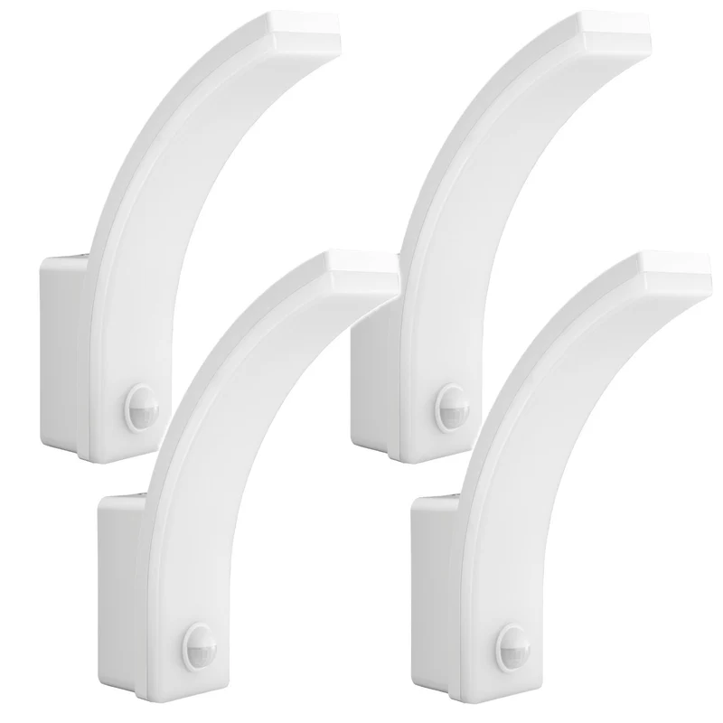 Maclean rörelsesensor LED-lampa, PIR rörelsesensor, vit, 20W, IP65, 2000lm, neutralvit (4000K) MCE512 W, 4 st