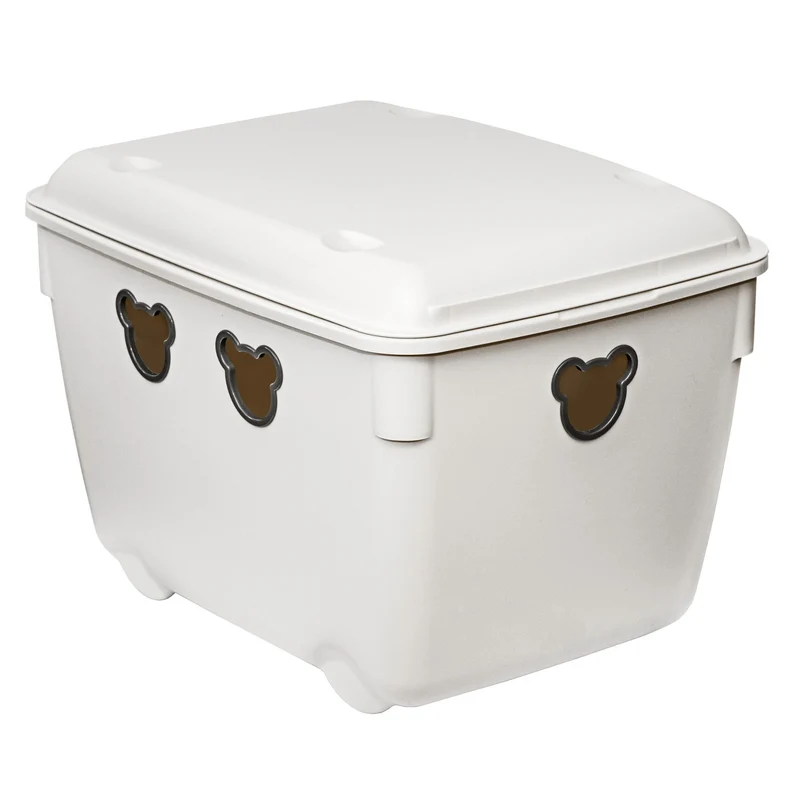 Branq leksaksbehållare, 40l, tålig, antikvit, Bear