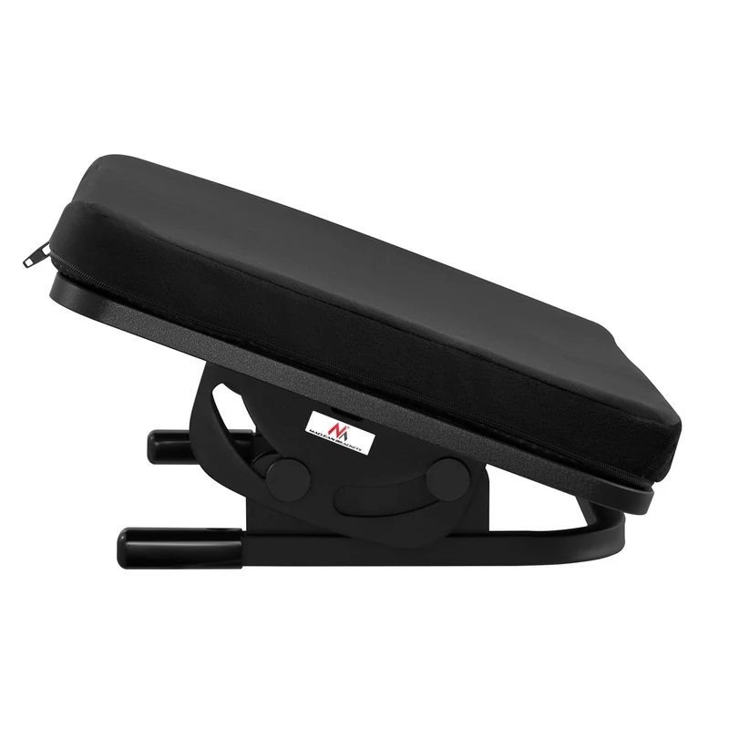 Maclean ergonomiskt fotstöd, benstöd, steglöst justerbar vinkel, avtagbar dyna, MC-460