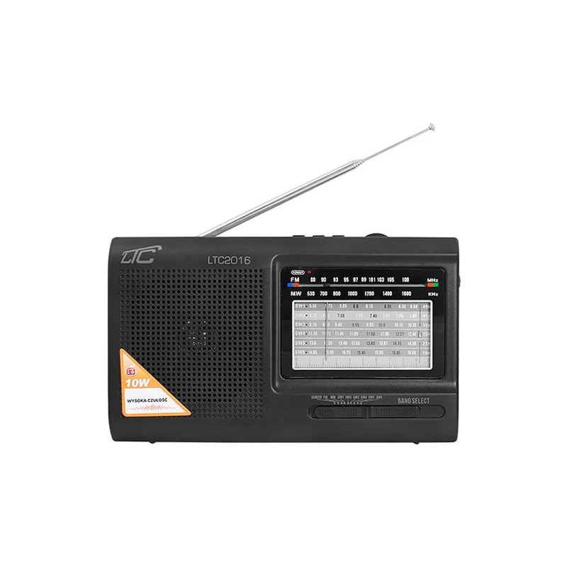 Bärbar radio LTC-2016 WILGA USB med inbyggt uppladdningsbart batteri