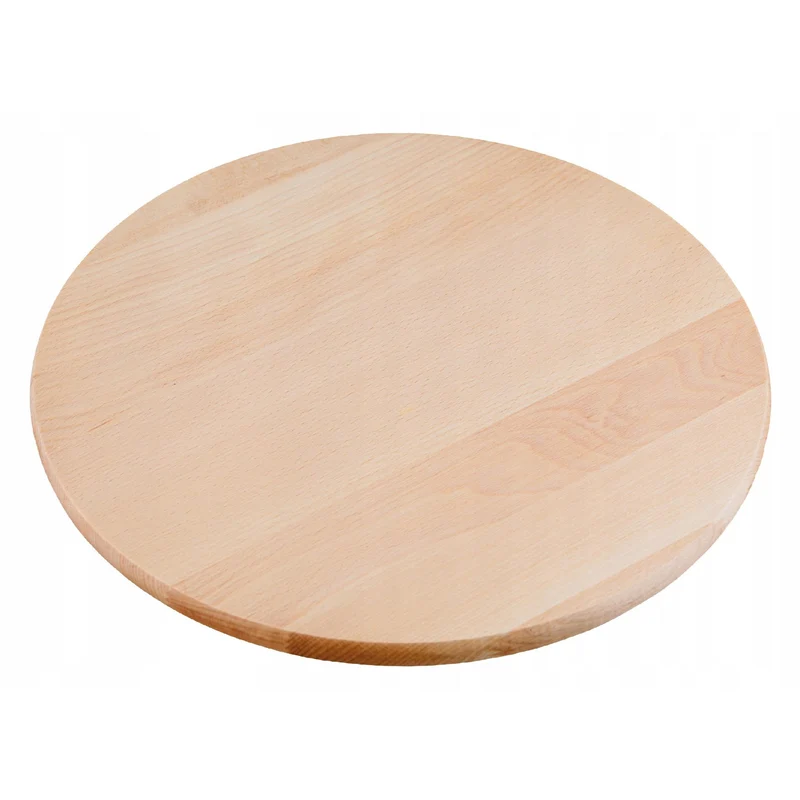 Practic-vridbricka för servering av snacks och pizza, bokträ, diameter 40 cm, 20090700
