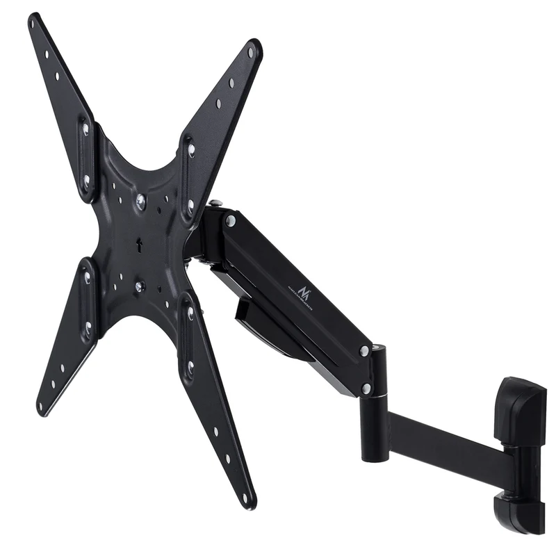 Maclean TV-fäste, för TV eller bildskärm, gasfjäder, 2 armar, höjdjustering 25cm, 32"-55", 22kg, Svart, MC-784