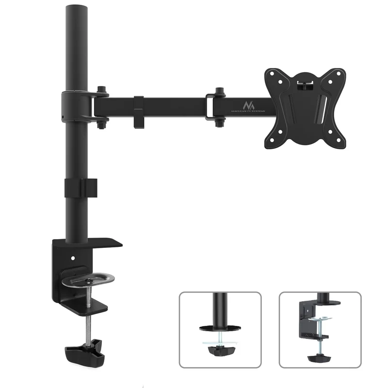 Maclean bordsfäste för LCD-skärm, 13"-27", VESA 75x75 och 100x100, 8kg, MC-690N