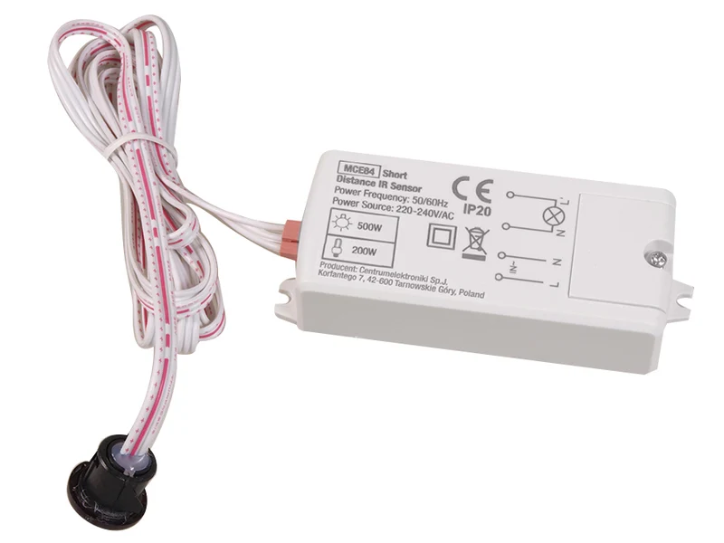 Maclean beröringsfri strömbrytare, infraröd, 220-240V/AC, 50/60Hz, 5A, MCE84