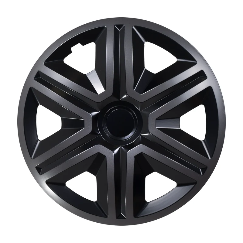 NRM ACTION 15" universalnavkapslar dubbelfärgade grafit/svart 4 st