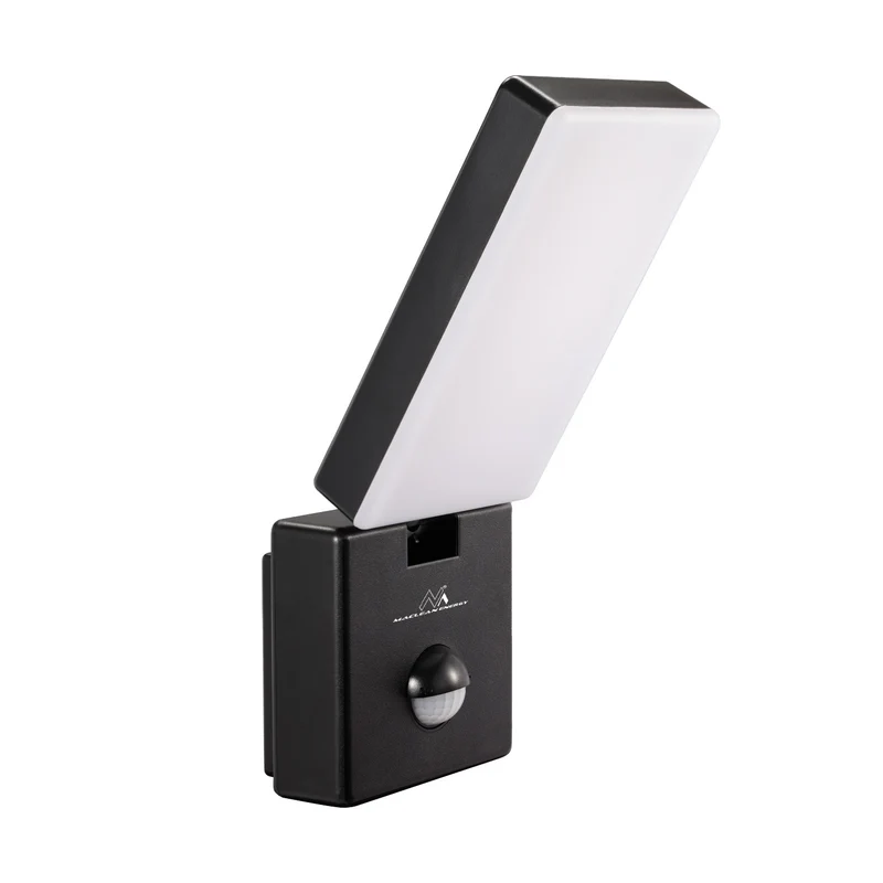 PIR rörelsedetektor LED-lampa svart 10W IP65 800lm 4000K
