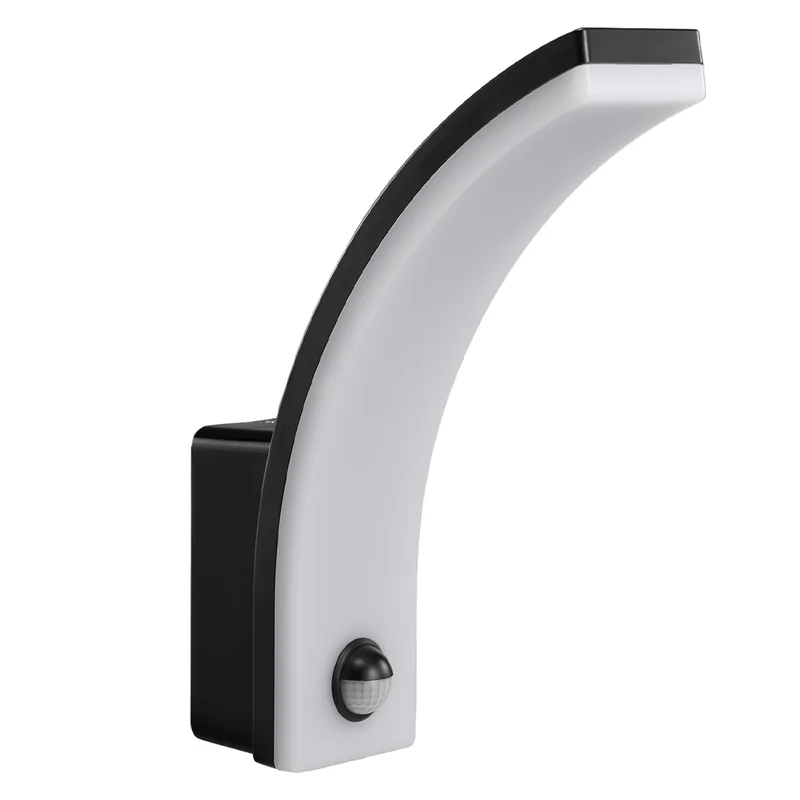 Maclean 20W rörelsesensor LED-lampa IP65 2000lm svart 4000K