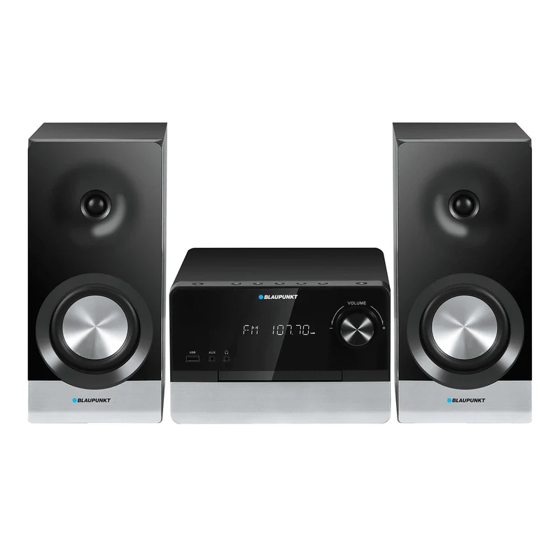 Blaupunkt Mikrofon, CD, USB, FM-radio, Bluetooth, fjärrkontroll, klocka med alarmfunktion, MS40.2BT