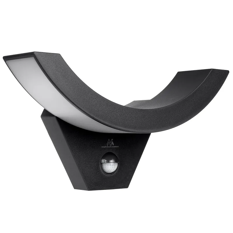 Maclean Energy MCE290 B LED-lampa med infraröd rörelsesensor 800lm 10W IP54 svart