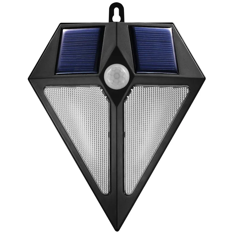 Maclean LED-lampa, solenergi, väggmonterad, med rörelsedetektor, 6 lysdioder, 2x solenergi, MCE168