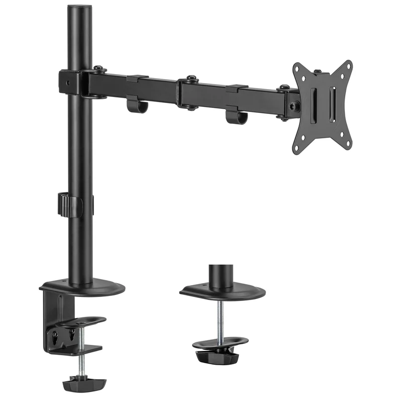 Maclean bordsfäste för LCD-skärm, 17-32", 9kg, VESA 75x75 och 100x100 dubbelarm, MC-753N