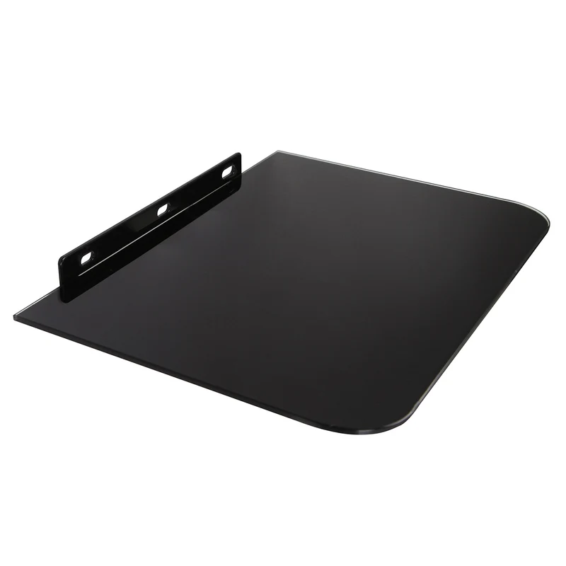 Maclean DVD-hylla, enkel, max. 10kg, glas, MC-738