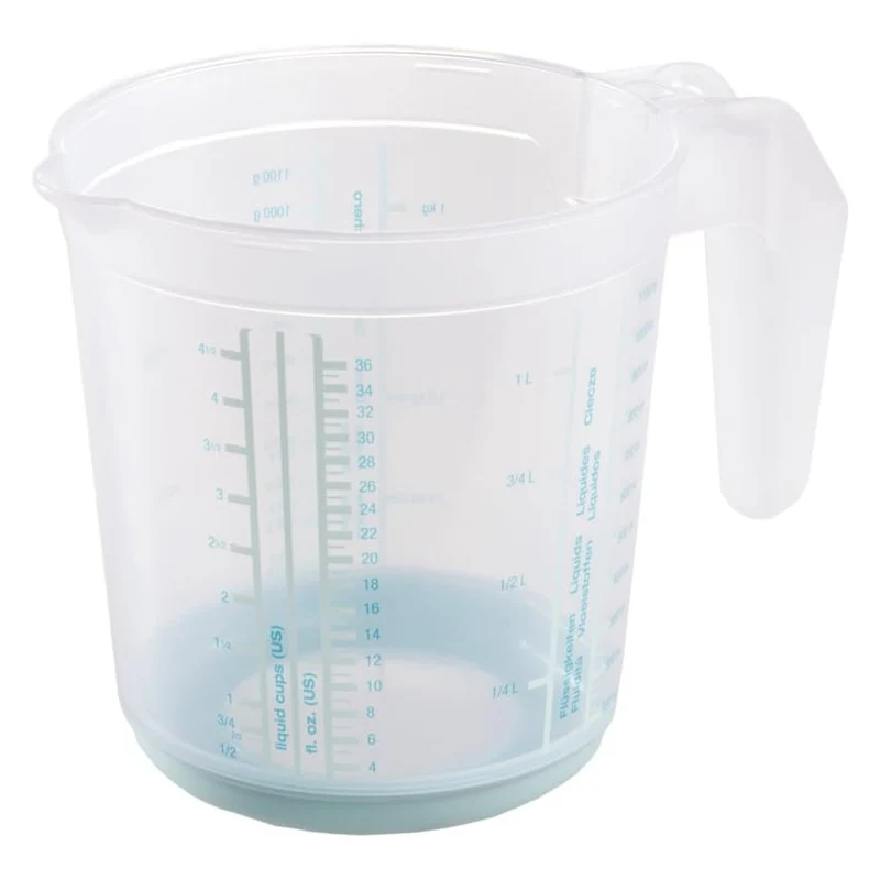 Keeeper mätkanna, halkfri, med handtag, 1l, aquamarine, Masimmo