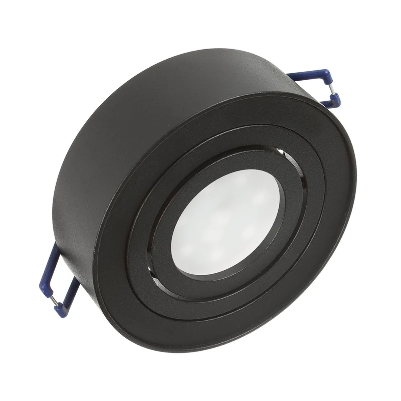 Maclean spot -takarmatur, för ljuskällor MR16 / GU10, svart, 94x32mm, rund, aluminium, MCE462 B