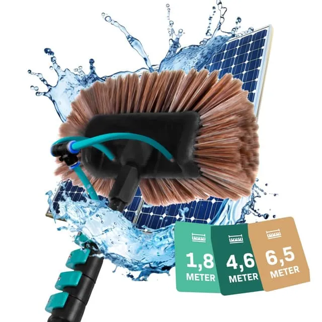 Vonroc Telescopic Brush 2-in-1 Multi-purpose Brush 6,5m