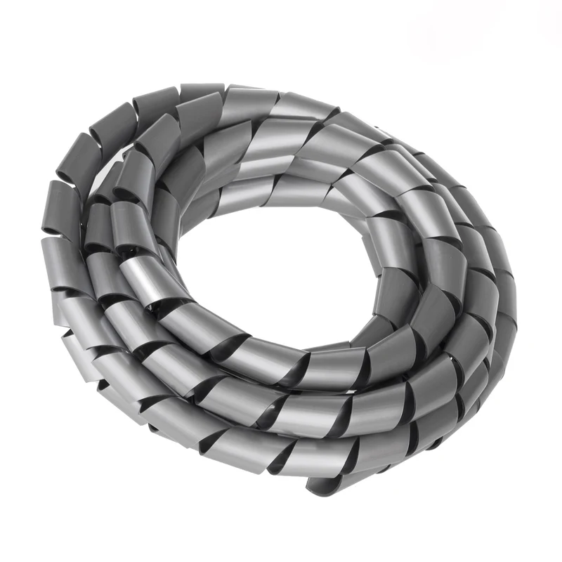 Maclean Kabelskydd, maskering, (20,4*22mm), 3m, silverspiral, MCTV-687S