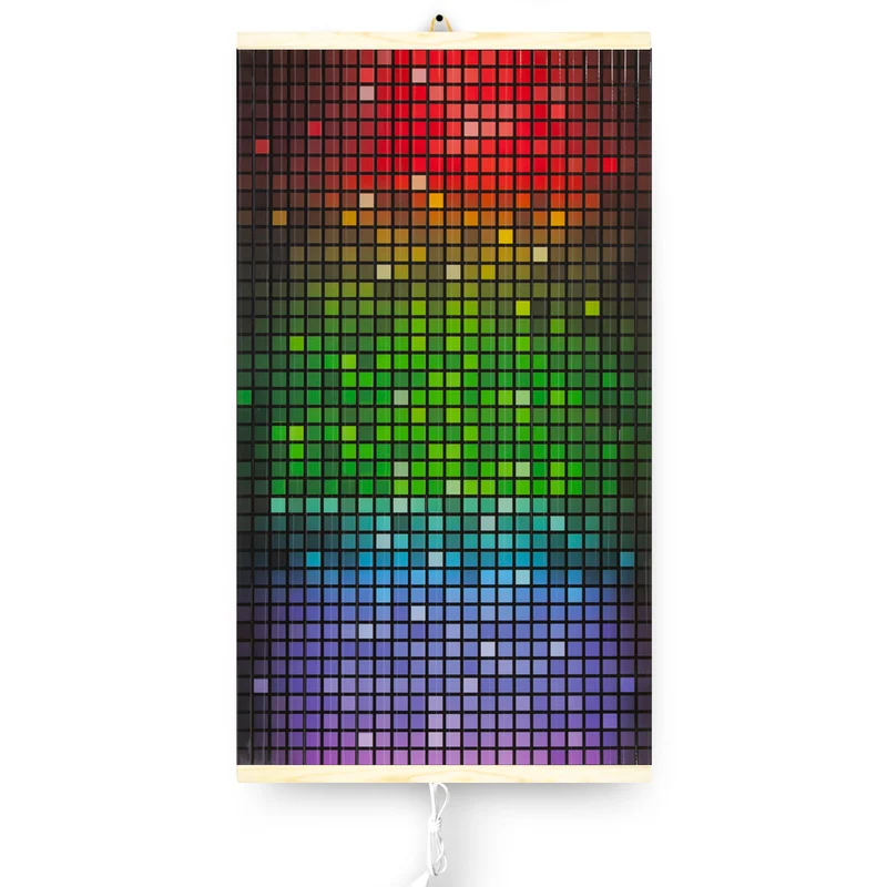Infraröd värmare - flexibel värmepanel 430W TRIO mönster 4 mosaik, mått 100x57cm med regulator