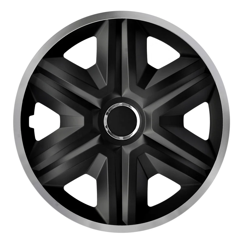Kåpor 16" NRM FAST LUX SILVER silver/svart 4st