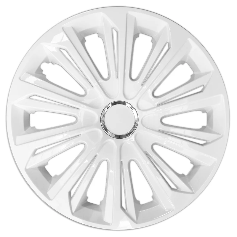 NRM STRONG 15" universalnavkapslar vitlackerade 4 st