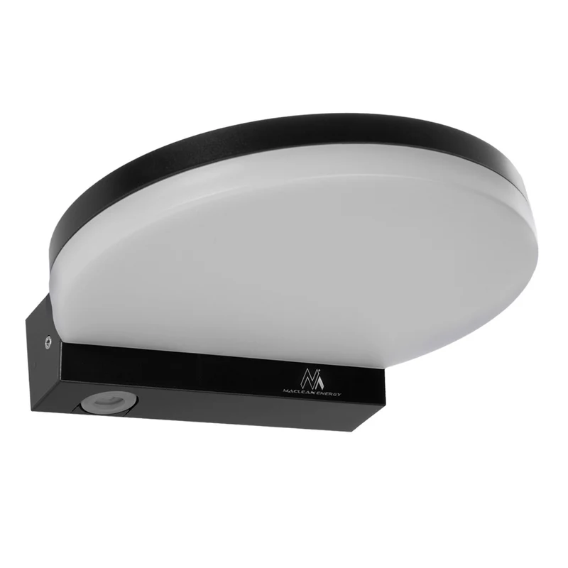 Maclean MCE346 B LED-lampa. Med en effekt på 15W och en ljusstyrka på 1300lm, avger den neutralvitt ljus (4000K). Betygsatt IP65, säkerställer den hållbarhet och tillförlitlighet i olika miljöer.