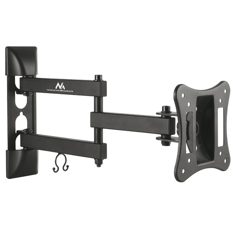 Maclean-fäste för TV eller bildskärm, universal, max vesa 100x100, 13-27", 15 kg, svart, MC-719