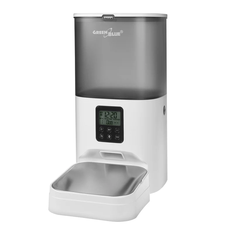 GreenBlue automatisk djurfoderautomat / matare, 6L, USB 5V1A, GB393