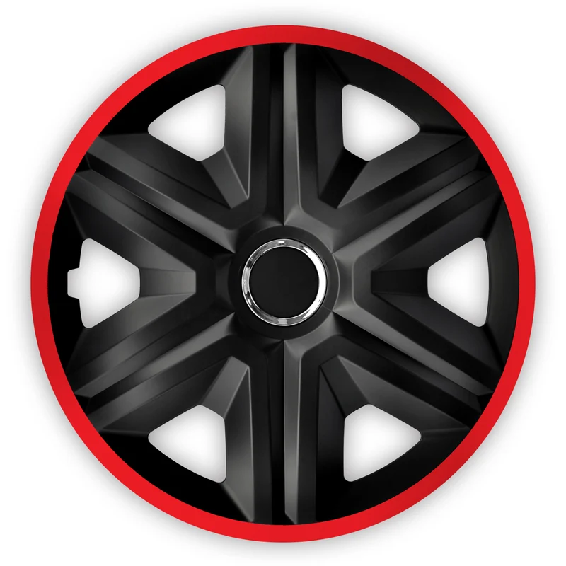 Universella navkapslar 14" NRM FAST LUX röd 4 st