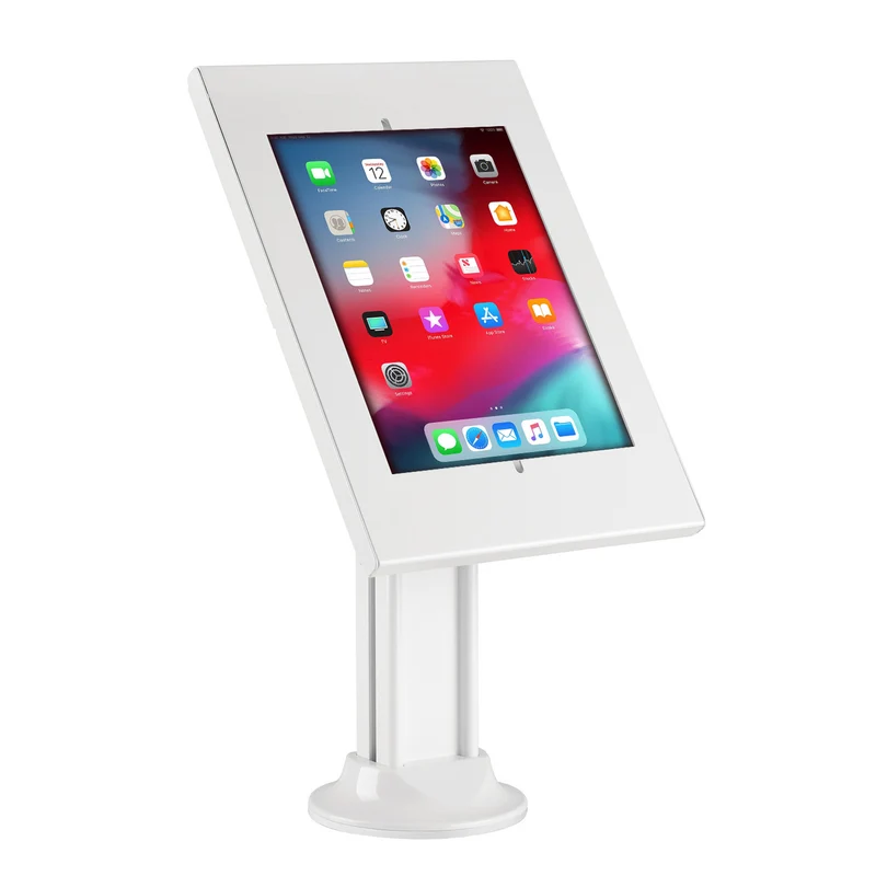 Bordsfäste för surfplatta mot stöld Kompatibelt med 9,7"/10,2", iPad, 10,5", iPad Air/iPad Pro, 10,1", Samsung Galaxy, Tab A (2019) (Vit)
