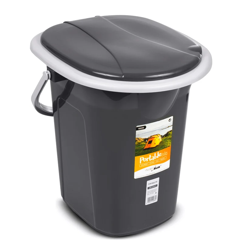 Portabel toaletthink wc 19l grönblå gb320 ag